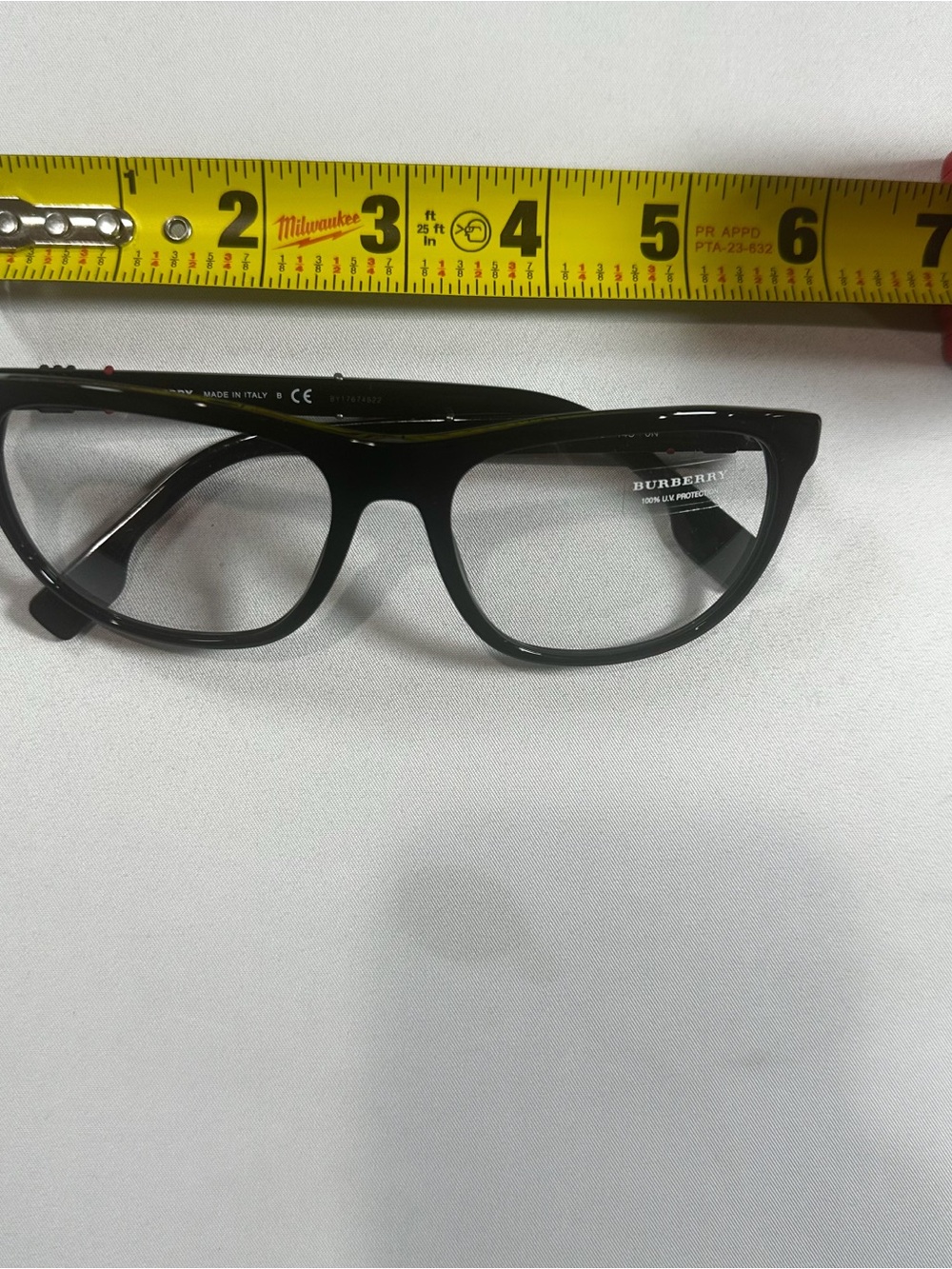 Burberry B4319 Black Clear Lens Eyeglass Frames 58mm - Picture 10 of 11